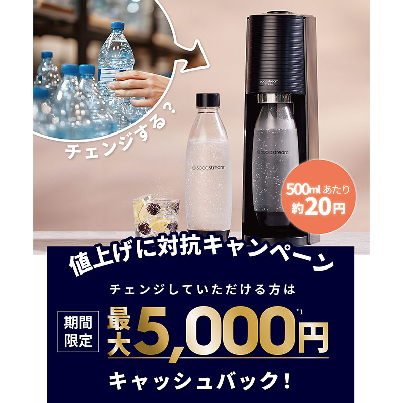 ソーダストリーム　キャッシュバックキャンペーン